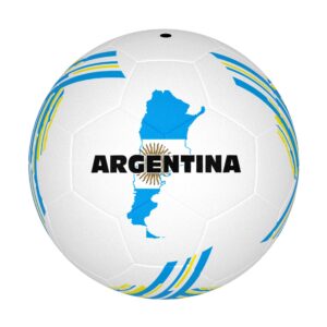 توپ فوتبال لاستیکی سایز 4 طرح آرژانتین نمای جلو