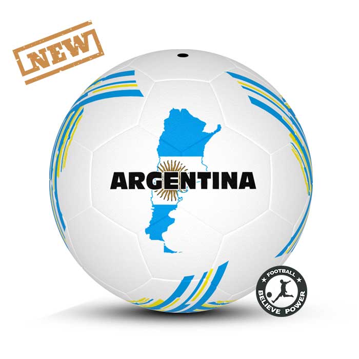 تصویر شاخص توپ فوتبال لاستیکی سایز 4 طرح آرژانتین